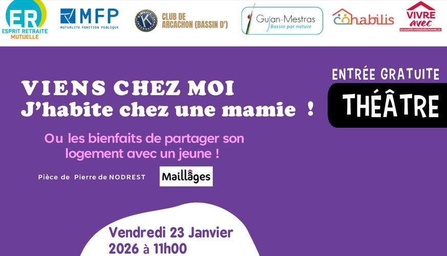 Une pièce de théâtre pour découvrir la Cohabitation intergénérationnelle solidaire