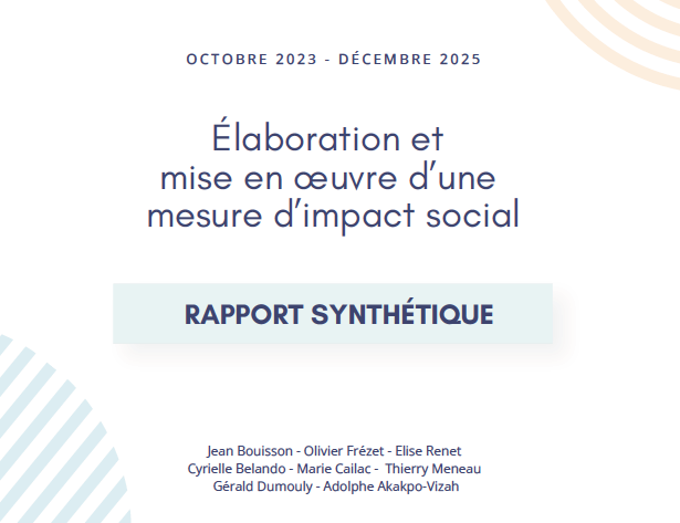 Synthèse de la mesure d'impact social sur le bien-être intergénérationnel