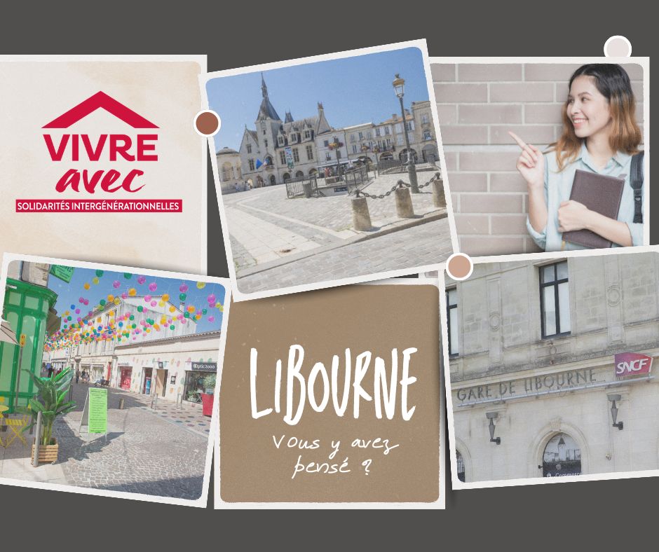 Logement intergénérationnel à Libourne et alentours