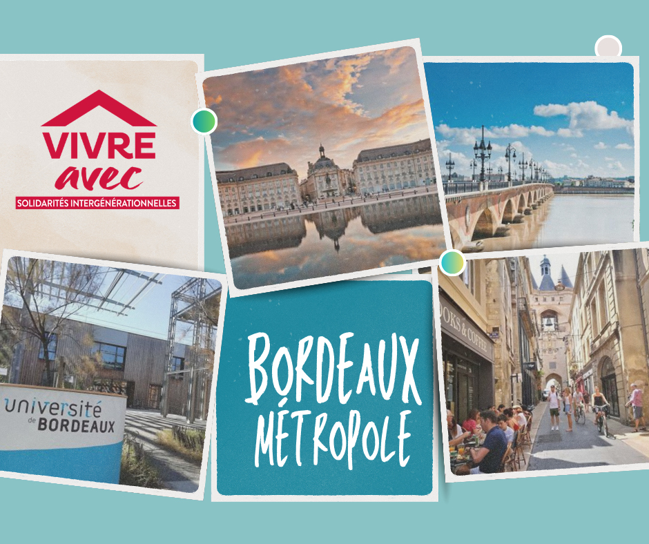 Hébergement intergénérationnel sur Bordeaux Métropole